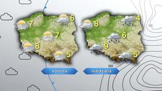 Prognoza pogody na sobotę i niedzielę
