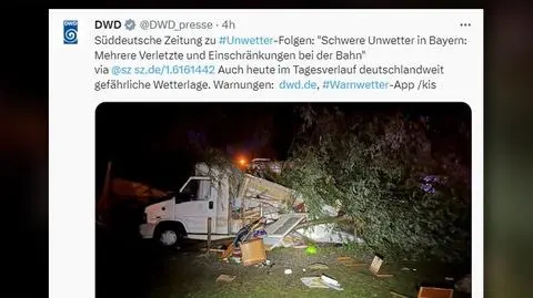 Nawałnice w Niemczech. Kilkanaście osób zostało rannych