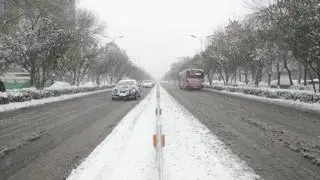 Opady śniegu w Chinach
