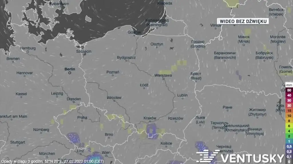 Prognozowane opady w najbliższych dniach 