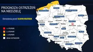 Prognoza zagrożeń IMGW na niedzielę