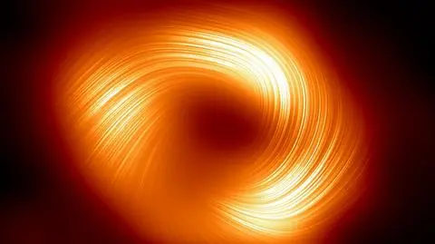 Odkryto silne spiralne pola magnetyczne w pobliżu czarnej dziury 