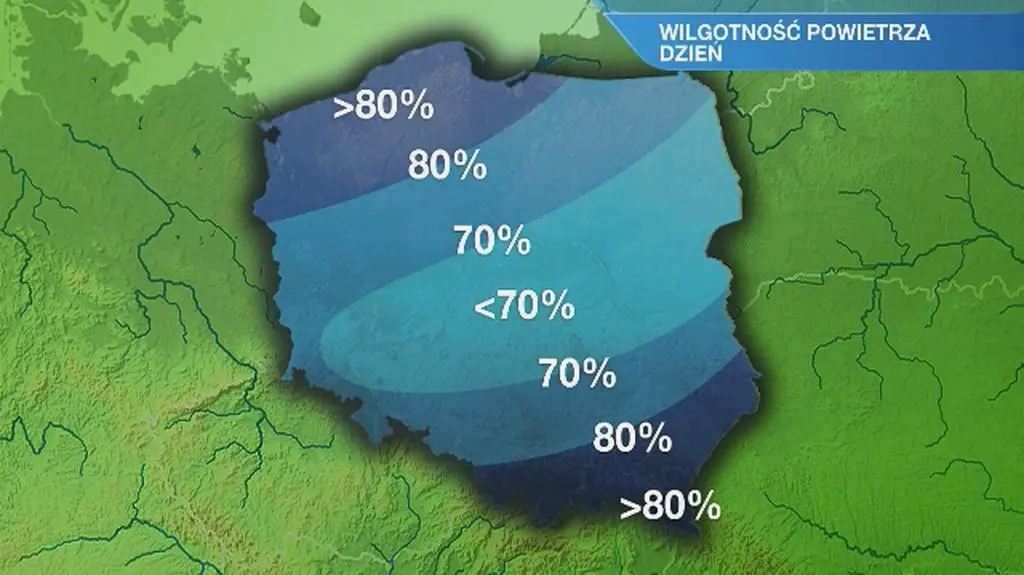 Warunki biometeorologiczne w czwartek