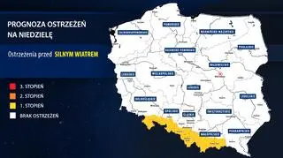 Prognoza zagrożeń IMGW na niedzielę