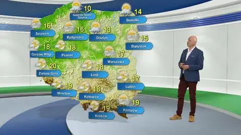 Prognoza pogody na poniedziałek