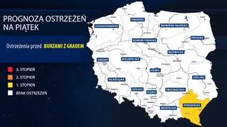 Prognoza zagrożeń IMGW na piątek