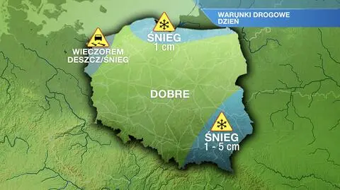 Warunki drogowe w niedzielę 12.12