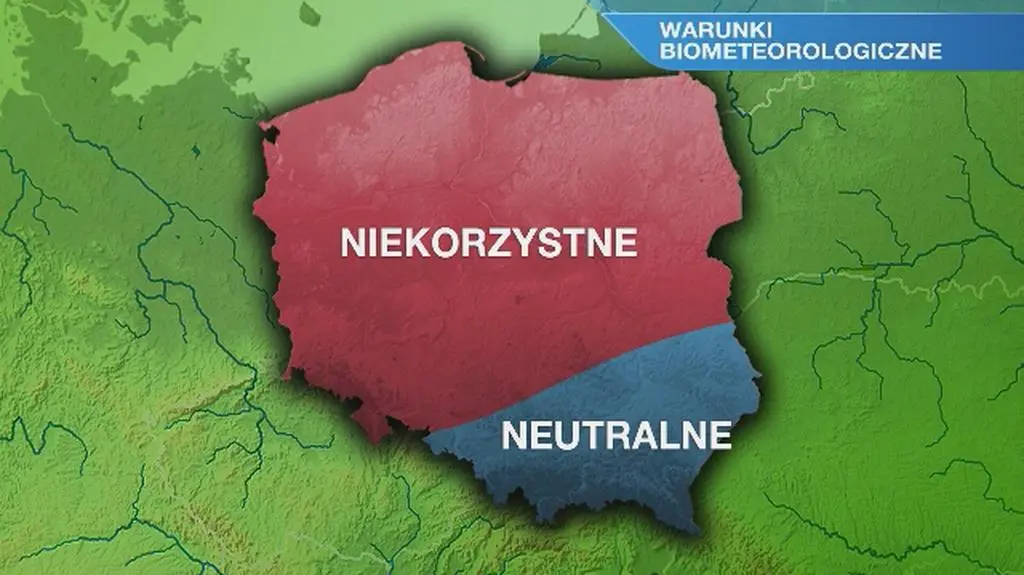 Warunki biometeorologiczne we wtorek