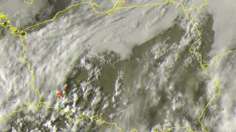 Wyładowania atmosferyczne w niedzielę