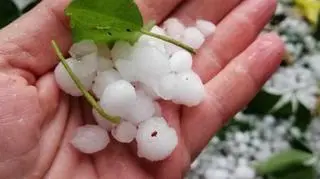 Grad spadł w miejscowości Kolnica (woj. wielkopolskie) 