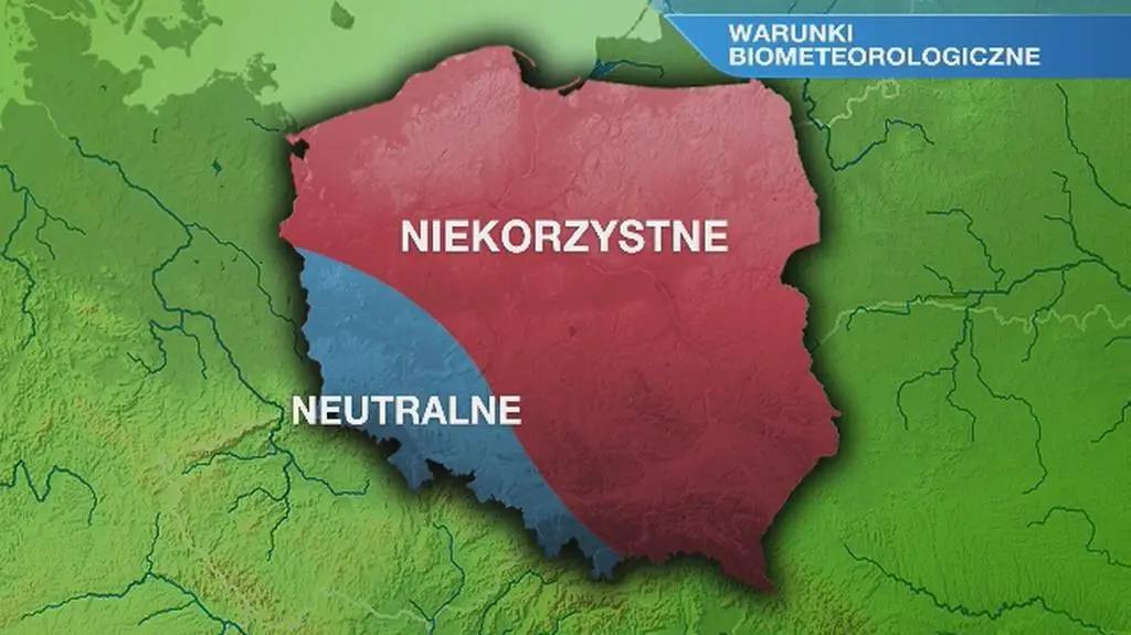 Warunki biometeo w poniedziałek 13
