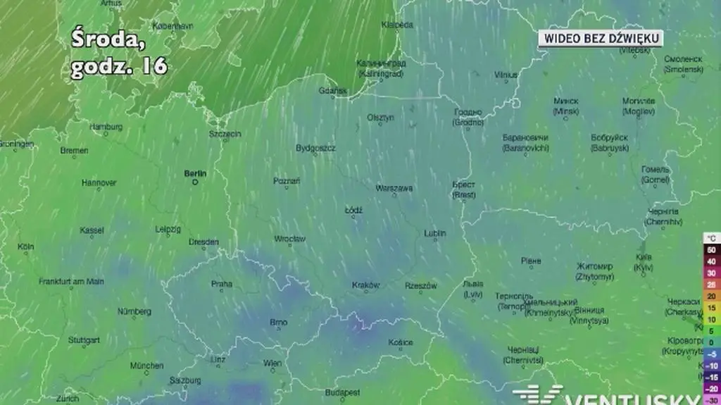 Prognozowana temperatura w najbliższych dniach