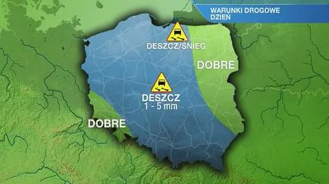Warunki drogowe w czwartek