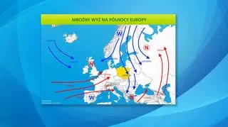 Mroźny wyż na północy Europy