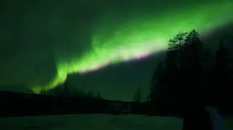 Zorza polarna rozświetliła niebo nad Szwecją