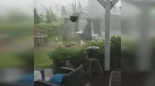 Burza z potężnym wiatrem