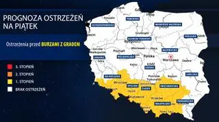 Prognoza zagrożeń IMGW na piątek