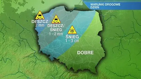Warunki drogowe w piątek