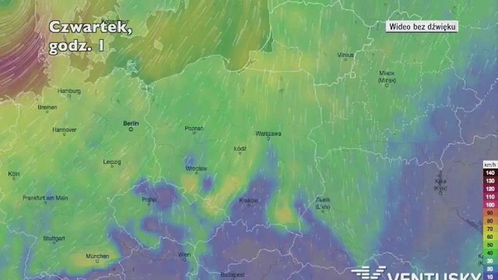 Porywy wiatru w najbliższych dniach