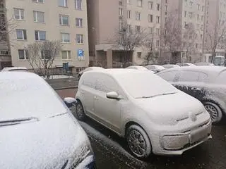 Śnieg w Warszawie
