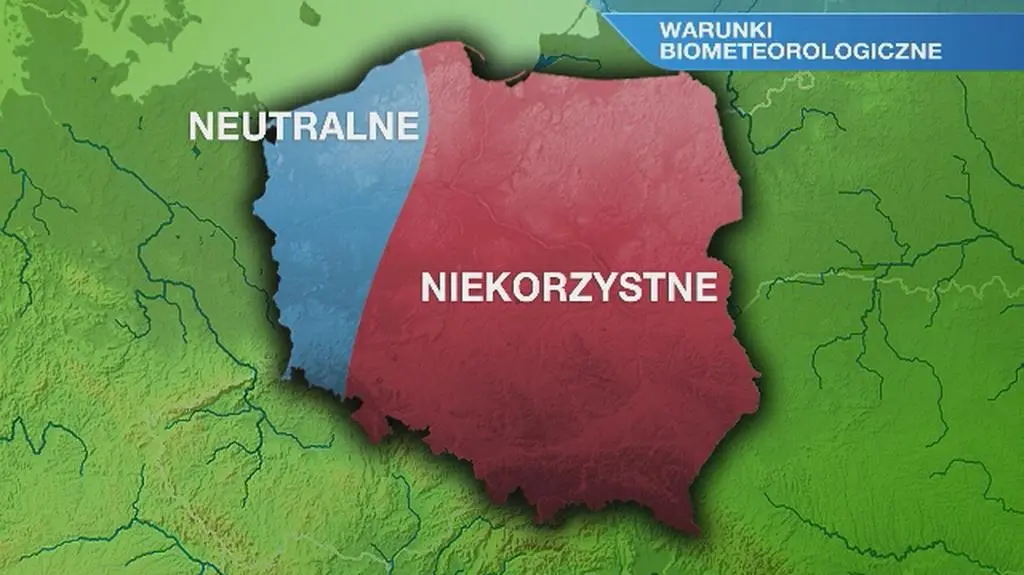 Warunki biometeorologiczne w niedzielę