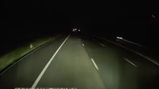 Spadający meteoryt