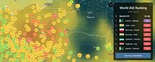 Jakość powietrza w Polsce i ranking najbardziej zanieczyszczonych miast w poniedziałek 28.11