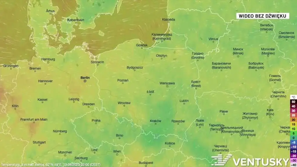 Prognozowana temperatura w najbliższych dniach