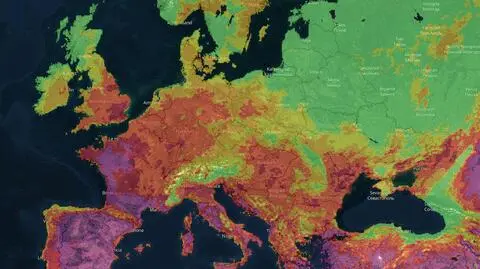 Europa w ogniu. Zobacz mapę pożarów 