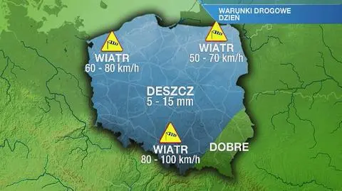 Warunki drogowe w sobotę