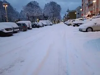 Śnieg w Lęborku