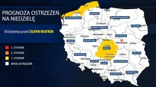 Prognoza zagrożeń IMGW na niedzielę
