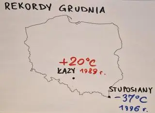 Polskie rekordy temperatury w grudniu 