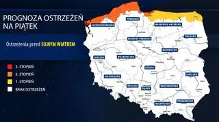 Prognoza zagrożeń IMGW na piątek
