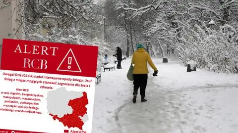 Alert RCB i apel o usuwanie śniegu z miejsc, w których może stanowić zagrożenie dla życia i zdrowia