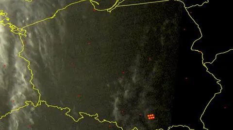 Wyładowania atmosferyczne nad Polską w poniedziałek, godz. 14.20