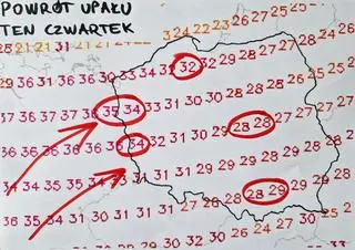 Powrót upału w czwartek