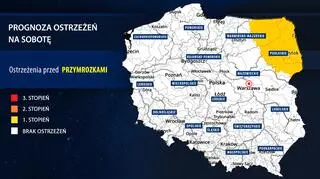 Prognoza zagrożeń IMGW na sobotę
