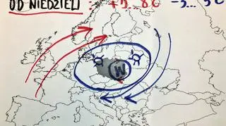 Sytuacja baryczna w Europie od niedzieli