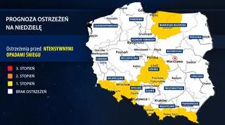 Prognoza zagrożeń IMGW na niedzielę