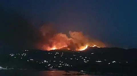 Pożar na Korfu