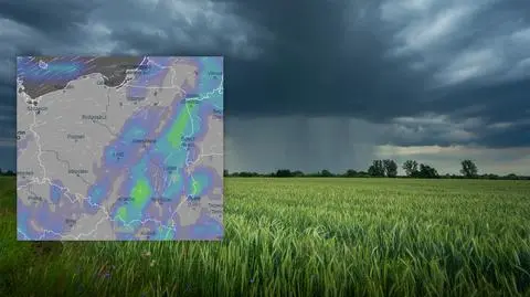 Niż Tina niesie ulewy. "Możliwe podtopienia"