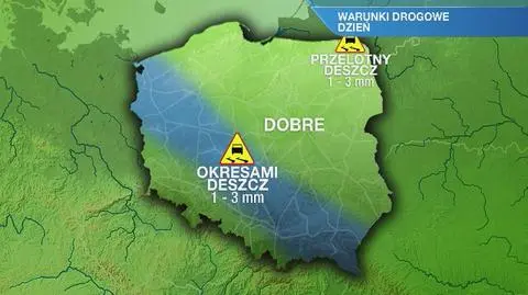 Warunki drogowe w piątek
