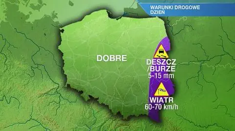 Warunki drogowe w sobotę