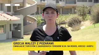 Okolice Lindos po pożarze. Relacja reporterki TVN24
