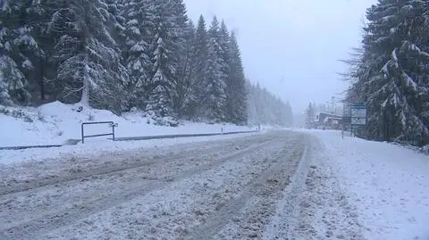 Przejście graniczne Jakuszyce-Harrachov zamknięte dla samochodów ciężarowych. Przez śnieg