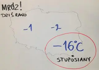 Mroźny sobotni poranek w Polsce