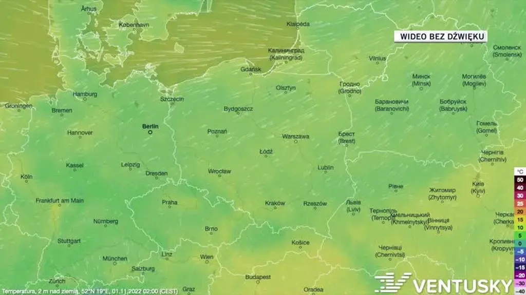 Prognoza temperatur na Wszystkich Świętych i Zaduszki
