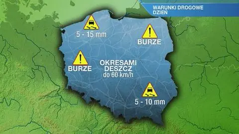 Warunki drogowe w sobotę