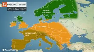 Przewidywania synoptyków z AccuWeather na wiosnę 2022